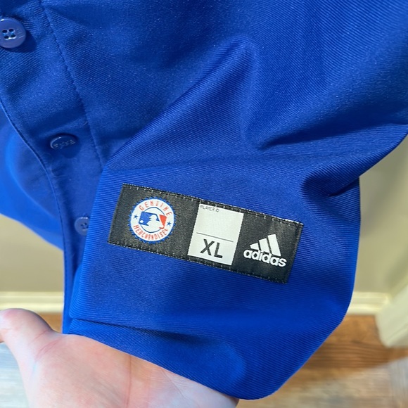 EUC Adidas KC Royals Sz XL Youth Blue Baseball Jersey MLB Kansas City - Picture 3 of 5